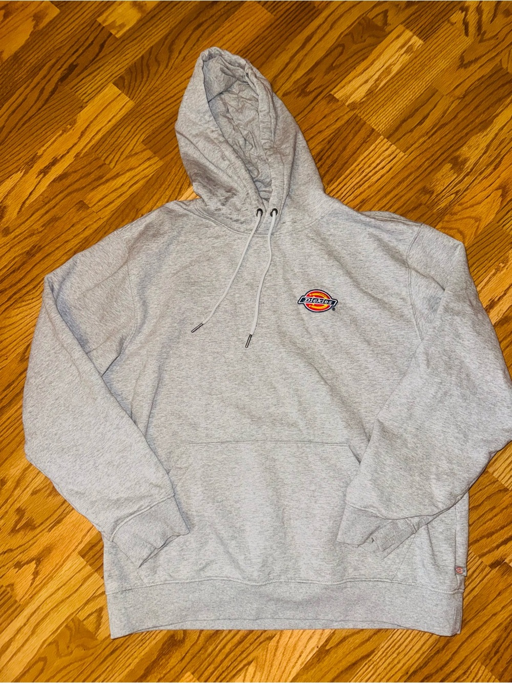 Dickies Light Gray Pullover Hoodie with Logo Patch